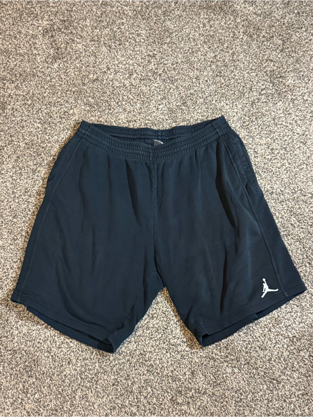 Jordan Black Athletic Performance Shorts with White Jumpman